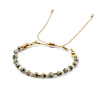 Ensemble de bracelets en pierres naturelles, agate verte, druzy, jaspe, pierre de Dalmatien, bijoux superposés pour femmes, vente en gros