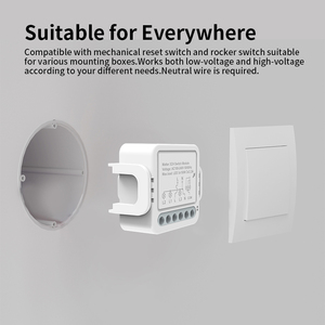 Módulo de Interruptor de Luz Inteligente WiFi Zigbee RSH, Compatible con <span class=keywords><strong>Alexa</strong></span> y <span class=keywords><strong>Google</strong></span>, 240V 10A, 1, 2, 3, 4 Canales, Interruptor de Circuito DIY, Relé ABS - Product Image 3