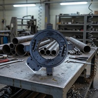 Machine de découpe et de chanfreinage automatique à commande servo-moteur ESCG0206 E-Work pour tuyaux d'huile DN50-150mm, pour la construction.