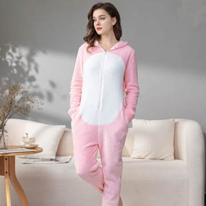 Costume da donna rosa <span class=keywords><strong>pigiama</strong></span> ragazze carino tuta intera che gioca vestiti <span class=keywords><strong>con</strong></span> ala ad angolo posteriore - Product Image 5