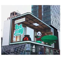 Pantalla LED Solar Digital Móvil para Publicidad en Exteriores, Cartel de Promoción Temporal para Edificios