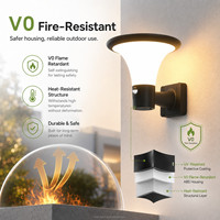 Lampe murale solaire LED étanche IP65 pour jardin, 1000lm, 3600mAh, télécommande, modes multiples, décoration extérieure, directement de l'usine