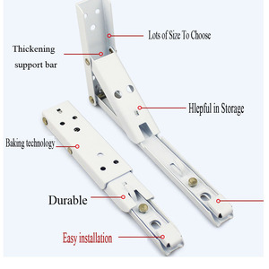 Gh H05 Có Thể Điều Chỉnh Kim Loại Khung Đồ Nội Thất Có Thể Gập Lại Tường Side Núi Kệ Hỗ Trợ Nổi Bảng Gỗ Có Thể Điều Chỉnh Nổi Kệ - Product Image 3