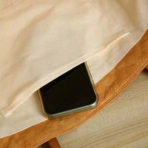 Bolsas de papel Kraft lavadas elegantes con logotipo personalizado Baoren, bolsa de mano Tyvek de papel DuPont impermeable, bolsa de mensajero tipo cubo - Product Image 3