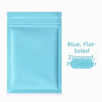 Sac d'emballage réutilisable à fermeture éclair pour boîte surprise - Mini pochette plate en aluminium givré, usage universel pour bijoux