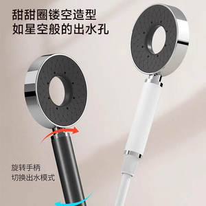 Shower Set Double Layer Storage <b>Thermostatic</b> Digital Display Gunmetal Gray All Copper Donut Head Concealed Position Bathroom - Product Image 3