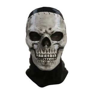 Masque Crâne Fantôme d'Horreur Unisexe, Casque en Latex <span class=keywords><strong>Call</strong></span> <span class=keywords><strong>of</strong></span> <span class=keywords><strong>Duty</strong></span>, Accessoire de Cosplay pour Halloween - Product Image 2