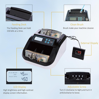 Compteur de billets de banque professionnel efficace avec détecteur UV/MG de faux billets, machine de comptage de billets H-308, écran LCD, vitesse de 1000 pièces/min