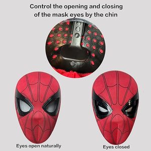Spider <strong>Mask</strong> <strong>for</strong> Halloween, Superhero <strong>Masks</strong> Chin Control Moving Eyes, Full <strong>Face</strong> <strong>Mask</strong> <strong>for</strong> Party Cosplay - Product Image 3