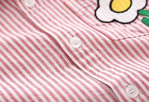 Chemise à manches longues en coton à rayures brodées abstraites pour garçons, avec bretelles, de chez Ali Express Turquie - Product Image 2