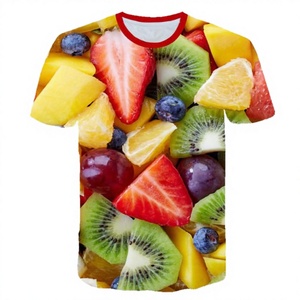 Camiseta de Manga Corta para Hombre, Estampado Digital Tropical, Tejido 100% Poliéster, Estilo Casual Urbano - Product Image 2