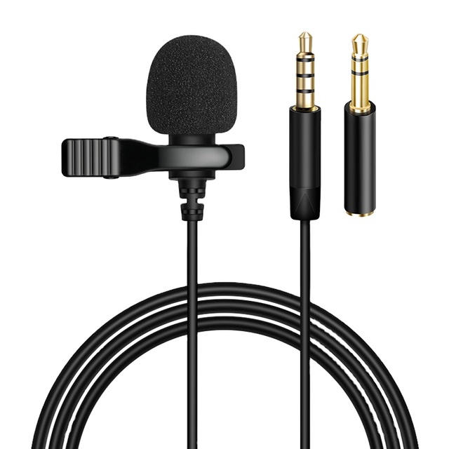 Best Selling Products Omnidirectional Lapel Microphone Wired Lavalier Microphone for Vloggers
