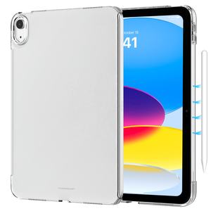 IPad용 MoKo 프리미엄 하드 클리어 백 쉘 케이스 젖빛 투명 후면 커버 A16 11 세대 - Product Image 1