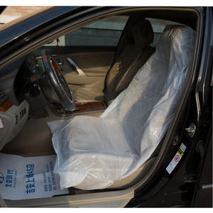 5 en 1 housses de siège de voiture en plastique jetables <span class=keywords><strong>jetable</strong></span> couverture de <span class=keywords><strong>volant</strong></span> dans un ensemble - Product Image 5