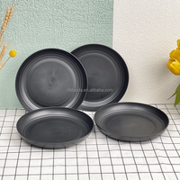 Assiettes et Plats en Plastique Incassable de 10 Pouces de Haute Qualité pour la Restauration en Gros, avec Logo, Idéales pour le Camping