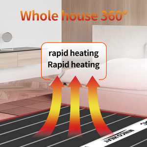 Minco ısı 220W/M2 yüksek verimli kızılötesi karbon ısıtma filmi elektrikli sıcak zemin sistemi 50cm 100cm genişlik ısıtma folyo Mat - Product Image 4