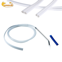 Système de drainage thoracique à pression négative en silicone de qualité médicale, conception spéciale, 7 mm/10 mm, certifié CE