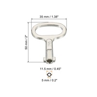 Clé principale universelle en gros d'usine pour armoires de commande de compteurs d'eau et serrures en acier antirouille avec service OEM