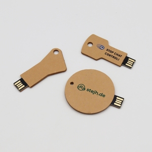 Khuyến mãi nhà máy sinh thái thân thiện USB bộ nhớ 4GB 8GB 16GB 32GB 64GB 128gb3.0 USB Flash Drive với biểu tượng tùy chỉnh - Product Image 4