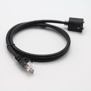 Panel Mount RJ45 Extension <b>Cable</b> - Male to Female Ethernet Network Cord with Wall Plate for Secure Installation - Product Image 4