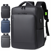 Sac à dos pour ordinateur portable de haute qualité avec logo personnalisé, grande capacité, résistant aux chocs, pour les voyages d'affaires, avec chargeur USB, pour l'école et l'ordinateur