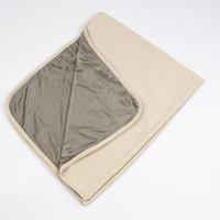 Couverture anti-ondes EMF en tissu Faraday, 100% fibres d'argent, couche de coton, protection RF pour le sommeil