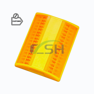 Светоотражающий отражающий материал Gato De Ojos, отражающий материал, приподнятый маркер для дорожного покрытия, придорожный желтый «кошачий глаз», дорожный шпилька - Product Image 5