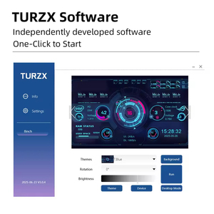 Turzx 8 inch USB thứ cấp màn hình 1280*800 IPS LCD PC CPU <span class=keywords><strong>GPU</strong></span> Ram Monitor & mở rộng Máy tính để bàn cho cửa sổ 10/11 No-AIDA64 hiển thị - Product Image 3
