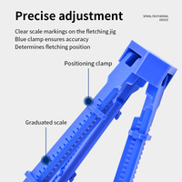 STARCN Archery Spiral Vane Fletching Jig Scriber, Outil de marquage d'arrows léger imprimé en 3D, compatible avec les tiges d'arrows de 3,2 à 4,2 mm de diamètre intérieur