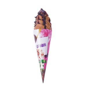 Aimant de réfrigérateur en PU en forme de crème glacée simulée, décoration de vitrine pour salon de thé, jouet anti-stress à haute résilience à presser - Product Image 5