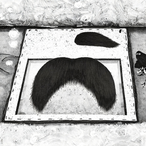 Moustache et sourcils en polyester autocollants pour adultes unisexes, costume de cosplay et fête, en stock - Product Image 3