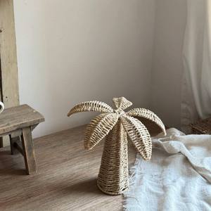 Figura Decorativa de Palmera Estilo Art Deco, Linda Pieza Decorativa Retro para Aniversario Hecha con Cuerda de Papel Hecha a Mano - Product Image 2