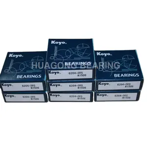 HGF Best supplier 20*47*14mm Koyo deep groove ball bearing 6204 2rs