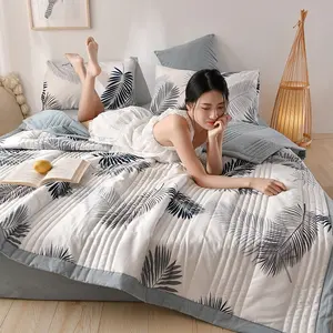 Quilts Wholesale Cheap High Quality Printed Summer Cool Comforter Quilt for King Queen Size Beds