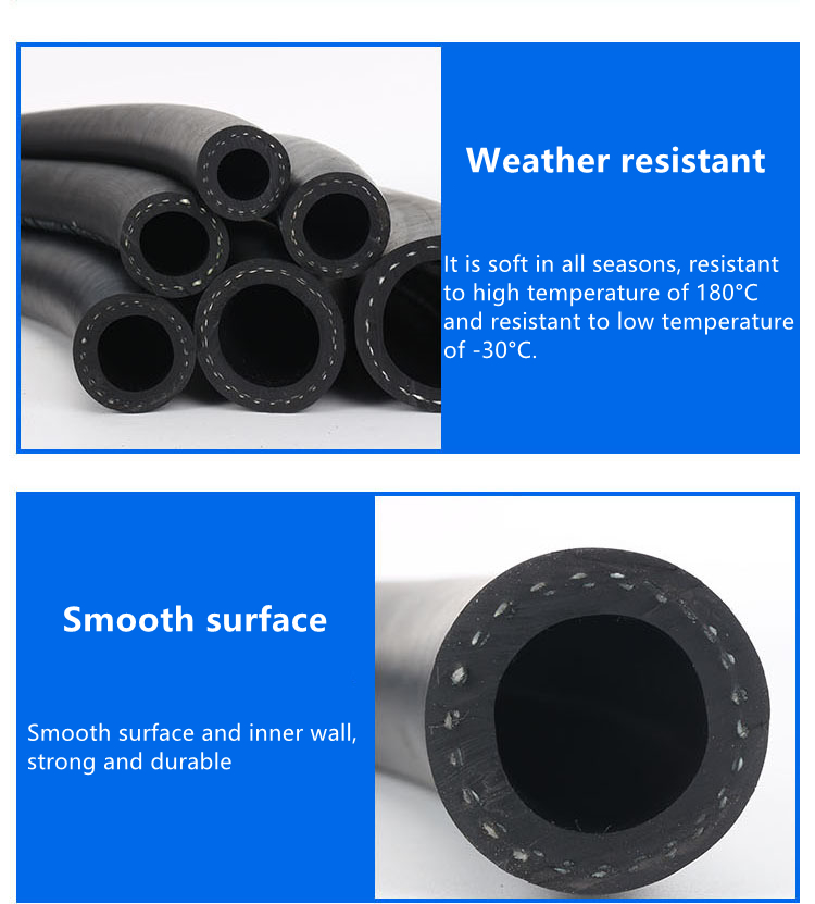 10mm Petroleum Fuel Oil Delivery Hose , Nitrile Gasoline Resistant Rubber Hose