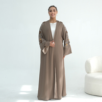 2026 Ramadan EID Elegante Sommer Luxus Abaya Bescheidene Kleider Handgefertigte Perlenverzierte Blumenapplikationen Festliche Muslimische Damenkleider