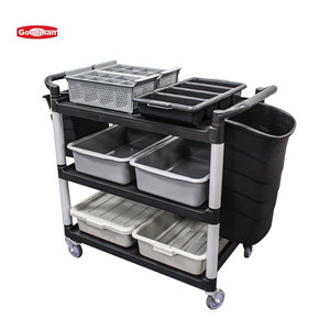 Chariot utilitaire mobile multifonctionnel PP à 3 couches, polyvalent - Product Image 5