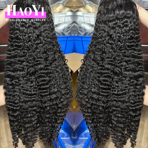 Peluca de Cabello Humano HD 13x6 con Frente de Encaje, Cabello Indio con Cutícula Alineada, Peluca de Cabello Natural con Frente de Encaje HD, Ondas Suaves, Pelucas Completas de Encaje 360 - Product Image 4