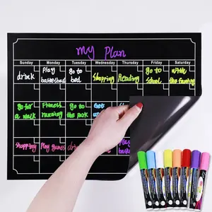 Daily Planner With Magnetic Chalkboards Blackboard Sticker For Restaurant Use