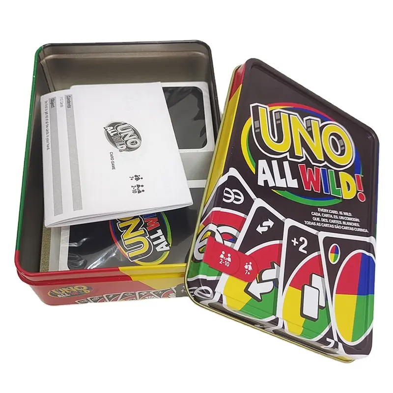 Mattel Games UNO All Wild Card Game pour la nuit en famille, jeu de voyage en boîte à collectionner où toutes les cartes sont sauvages, 2-10 joueurs