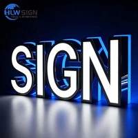 Letras LED con Certificación CE y RoHS, IP65, Iluminación Frontal y Trasera, Letras de Canal, Letrero Comercial, Letrero Exterior, Letrero para Tienda