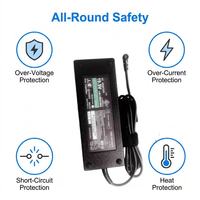 Adaptateur secteur 120W 19.5V 6.2A 6.5x4.4mm pour ordinateur portable, chargeur OTP en matériau ignifuge ABS/TPE/PC noir pour VAIO