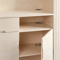 Bureau de réception moderne pour salon de beauté et spa - Bois, plusieurs espaces de rangement, durable et écologique