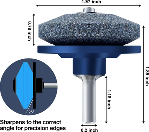 Paquete de 6 afiladores universales <span class=keywords><strong>para</strong></span> cuchillas de cortacésped, herramienta multiusos <span class=keywords><strong>para</strong></span> cualquier <span class=keywords><strong>taladro</strong></span> eléctrico o manual, <span class=keywords><strong>piedra</strong></span> de <span class=keywords><strong>afilar</strong></span> <span class=keywords><strong>para</strong></span> herramientas de cortacésped - Product Image 2