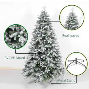 Arbre <span class=keywords><strong>de</strong></span> <span class=keywords><strong>Noël</strong></span> <span class=keywords><strong>pré</strong></span>-éclairé floqué <span class=keywords><strong>de</strong></span> neige en gros 2026 - Product Image 4