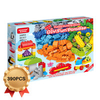 Blocs de construction OEM personnalisés de grande taille, ensemble de voitures variables, logo personnalisé, jouets éducatifs pour enfants, garçons, filles 3+, boîte cadeau