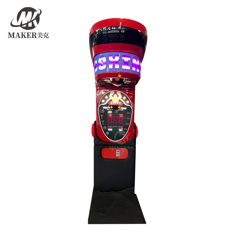 Juego que funciona con monedas Street Amusement Park Electronic Hammer Boxing Machine Arcade Boxing Punch Machine Precio para la venta