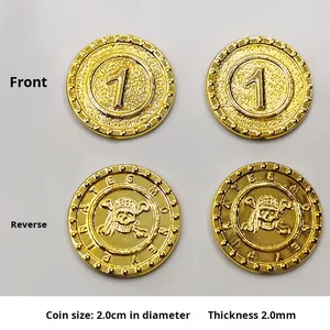 Pièce de jeu artificielle Pirates <span class=keywords><strong>des</strong></span> Caraïbes 100 Yuan Valeur faciale Pièce de chasse au trésor en plastique avec garantie d'un an - Product Image 6