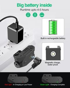 נטענת היקפי פרופיל אלומיניום נמוך, אביזר בעל טווח מגנטי מובנה לייזר ירוק סוג 3a 200 2000 מ' - Product Image 3