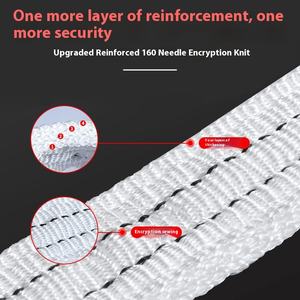 Sangle de levage de grue en polyester haute résistance LTUO XG <span class=keywords><strong>5t</strong></span> 100% ronde et plate - Product Image 4